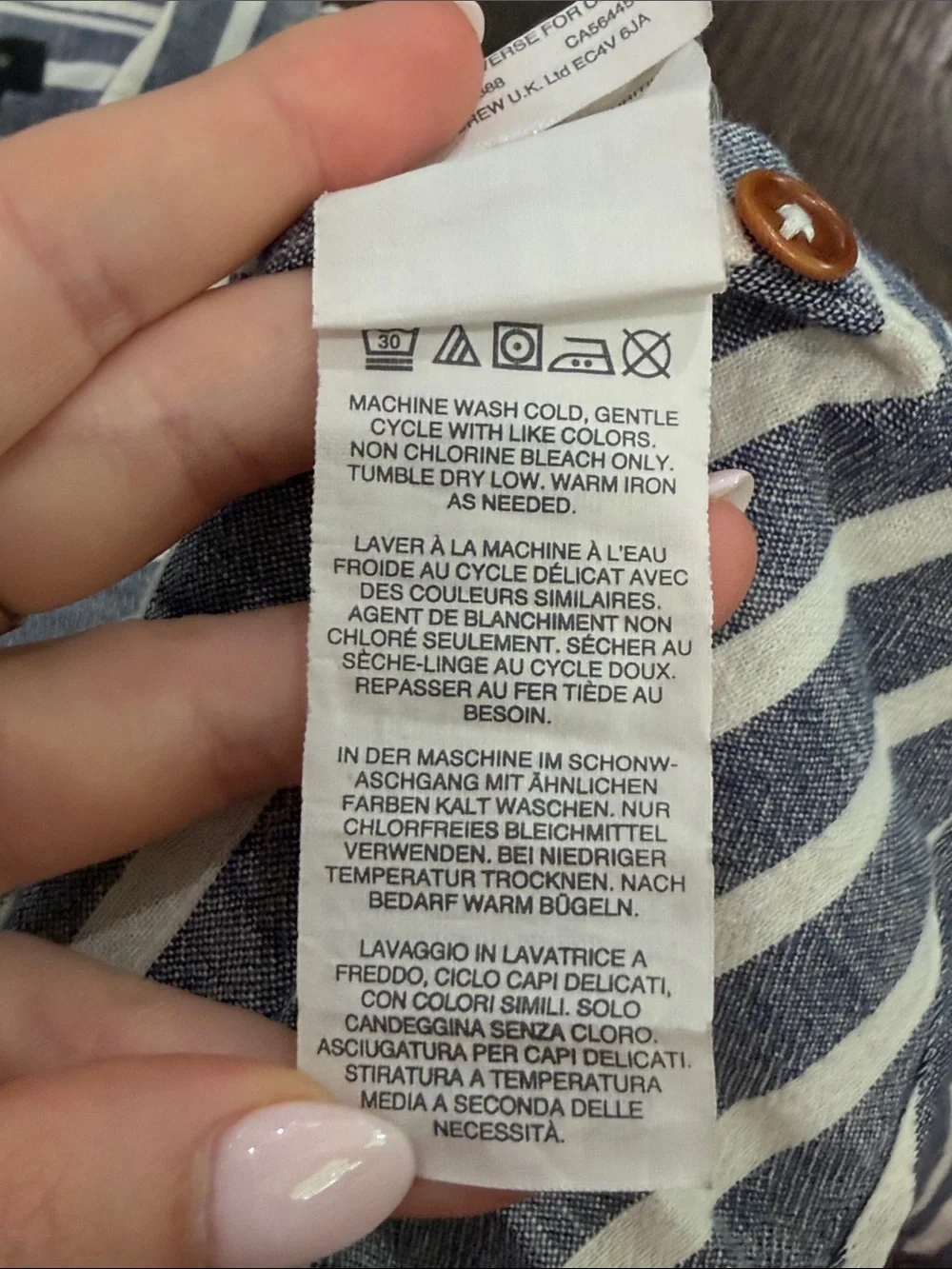 J crew stripped linen short sleeve